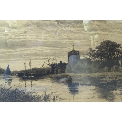 167 - After Haltknight - two monochrome period landscapes  prints  bearing pencil signatures&nbs... 