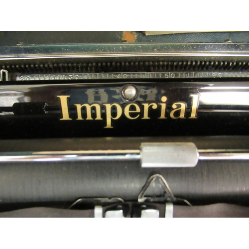 202 - An Imperial manual typewriter  cased