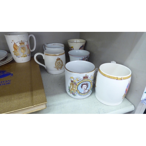 205 - Commemorative items, mainly ceramics: to include a Silver Jubilee china mug