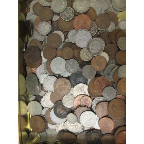 211 - Uncollated British pre-decimal coins and banknotes: to include £1 notes