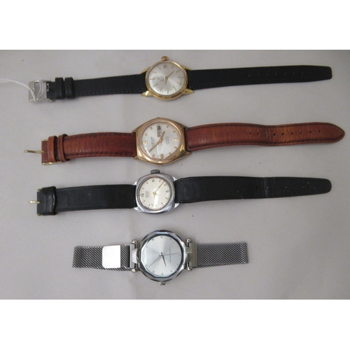 237 - Wristwatches: to include a 1970s Zodiac gold plated automatic, faced by a baton dial