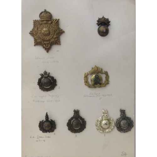 279 - Uncollated military cap badges, some copies: to include Highland Cyclist Battalion  (Please Note: th... 