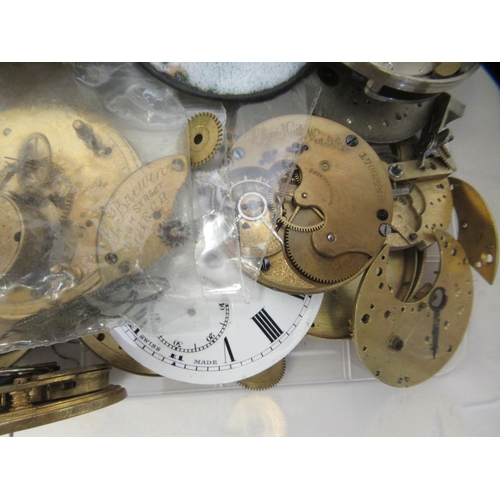 308 - Pocket watch and stop watch movements and dials 