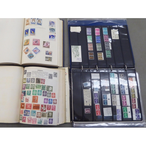 75 - Uncollated postage stamps: to include British unmounted mint; First Day covers; and used Europe