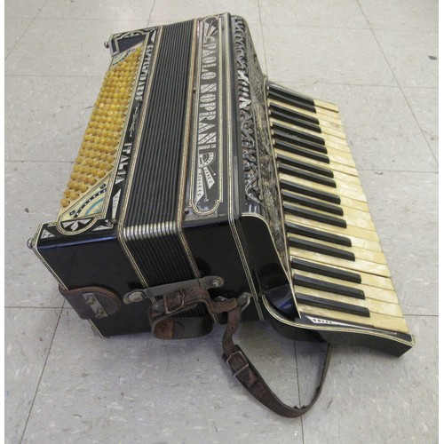 73 - A Paolo Soprani of Castelfidardo, Italy piano accordion in a dedicated carrying case