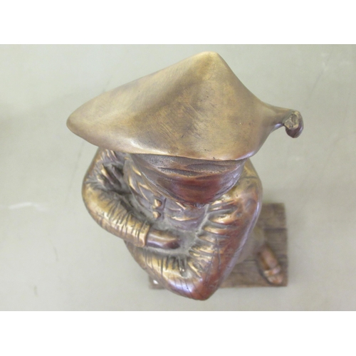 266 - A modern bronze effect figure, a young pirate with arms folded  19