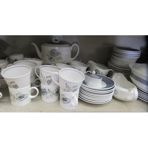 48 - Susie Cooper bone china Glen Mist pattern tableware: to include sauce boats and coffee cups and sauc... 