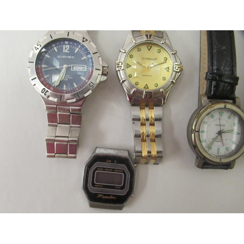 51 - Modern strapped wristwatches: to include Citrone and Scotcade