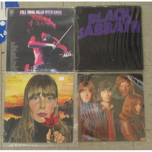 65 - Vinyl records, rock: to include Black Sabbath Master of Reality 