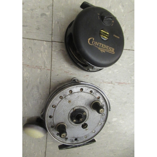 87 - Seven various fly fishing reels: to include an NP Morritt's Intrepid Standard; and a Youngs Condex&n... 