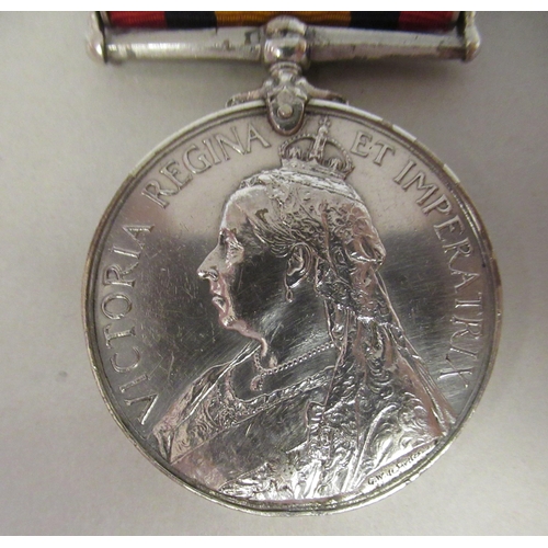 132 - A Queen Victoria South Africa medal, inscribed to one Cpl.JH Lucas 2nd Battn. Lancashire Fusilier, o... 