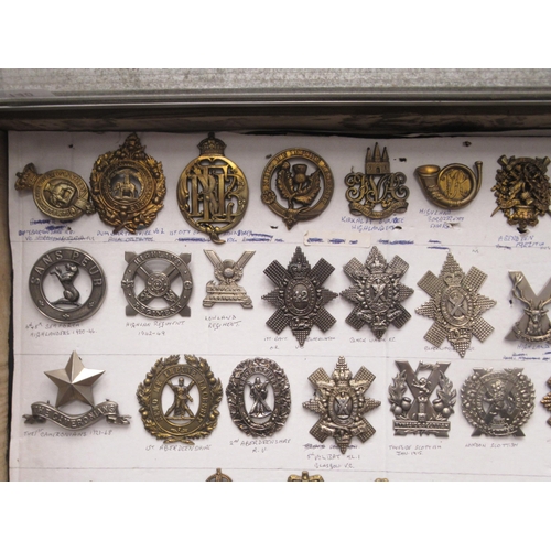 140 - Approx. seventy military cap badges and other insignia, some copies: to include 1st Aberdeenshire, T... 