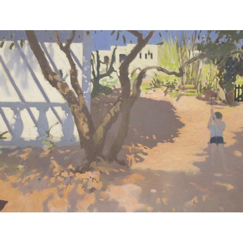 191 - Andrew Macara - 'Garden Agios Nicholaos Grete'  oil on canvas  bears a signature, dated 19... 