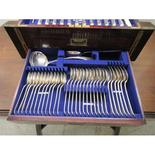 77 - An early 20thC Cooper Bros & Sons, near complete set of stainless steel flatware and cutlery&nbs... 