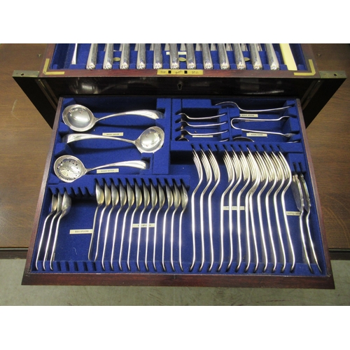 77 - An early 20thC Cooper Bros & Sons, near complete set of stainless steel flatware and cutlery&nbs... 