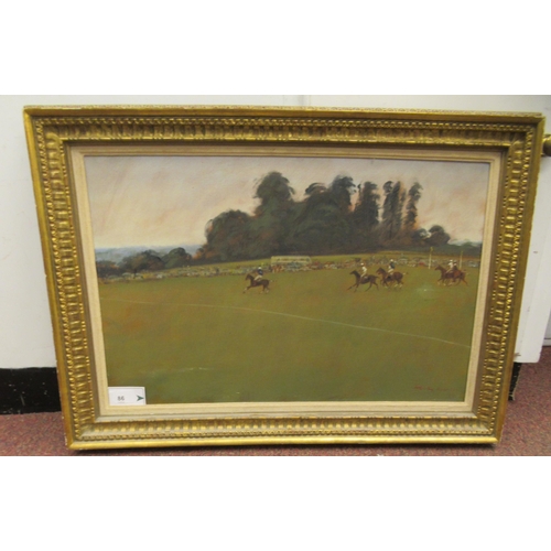 86 - Henry Koehler - 'Coronation Cup Match at Cowdray Park 1973'  oil on canvas  bears a signature & ... 