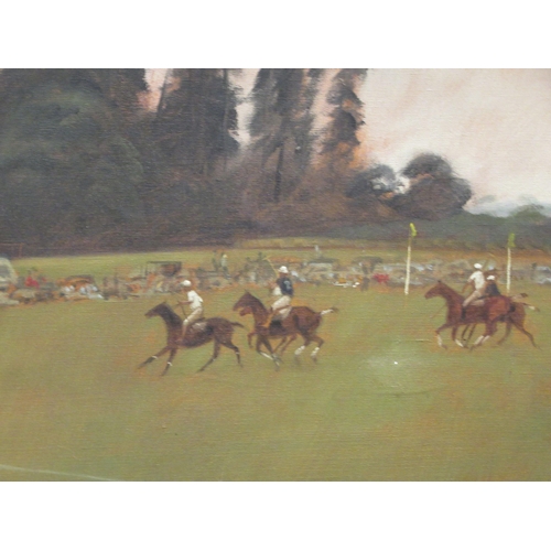 86 - Henry Koehler - 'Coronation Cup Match at Cowdray Park 1973'  oil on canvas  bears a signature & ... 