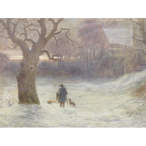 96 - Lewis Pinehorn Wood - 'A Winter Sunset'  watercolour  bears a signature  9.5