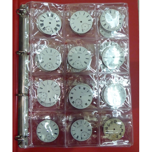 2 - Late 19th/early 20thC pocket watch dials: to include Walthams