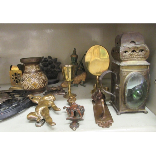 226 - Collectable ornaments and artefacts: to include an early 20thC painted Continental metal cartoon fig... 