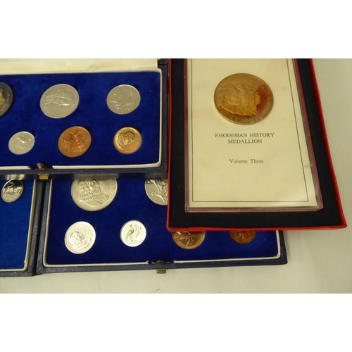 360 - Uncollated proof and other coins: to include 1966 South African set 