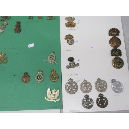 46 - Uncollated military cap badges, some copies: to include The Cameroonians Star(Please Note: this lot ... 