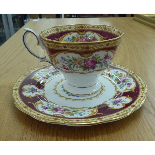 8 - Tea sets: to include an early 20thC Royal Albert china example, decorated with flora