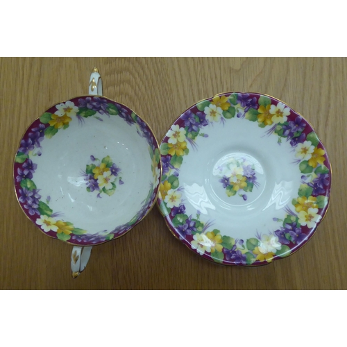 8 - Tea sets: to include an early 20thC Royal Albert china example, decorated with flora