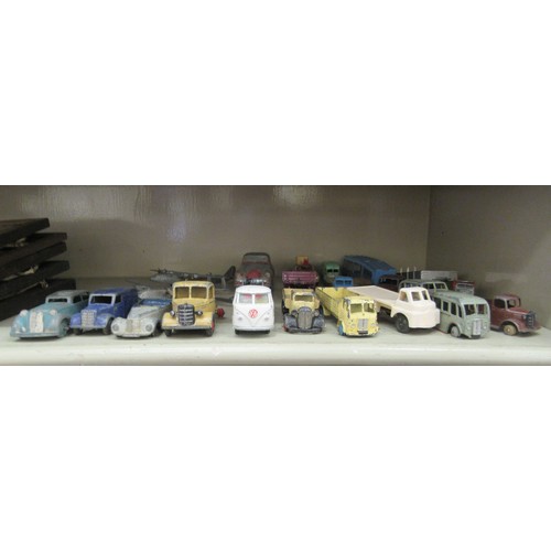 359 - Diecast model vehicles: to include examples by Dinky with an observation coach; an Austin and a York... 