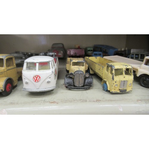 359 - Diecast model vehicles: to include examples by Dinky with an observation coach; an Austin and a York... 