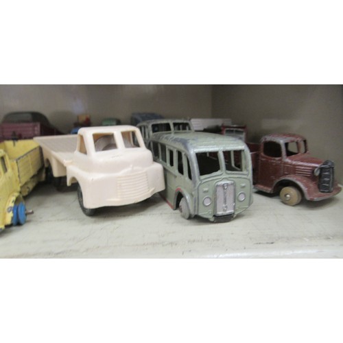 359 - Diecast model vehicles: to include examples by Dinky with an observation coach; an Austin and a York... 