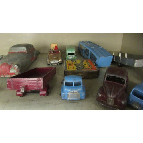 359 - Diecast model vehicles: to include examples by Dinky with an observation coach; an Austin and a York... 