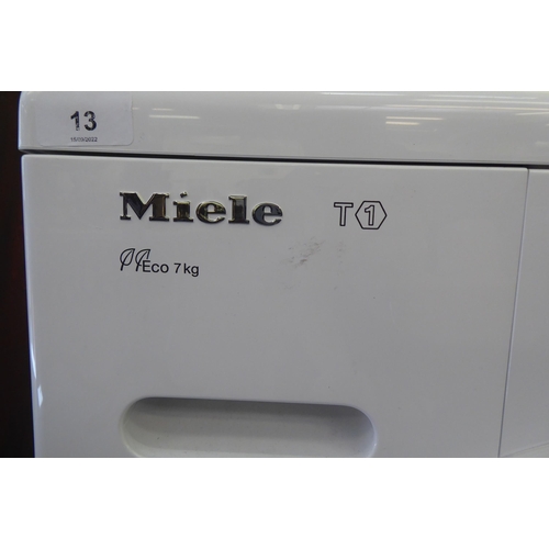 13 - A Miele TI 7kg tumble dryer, in white casing  33