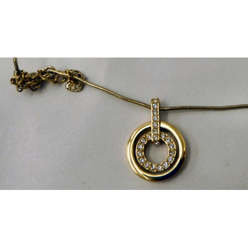 168 - Items of personal ornament: to include a silver gilt bracelet, set with cubic zirconia 