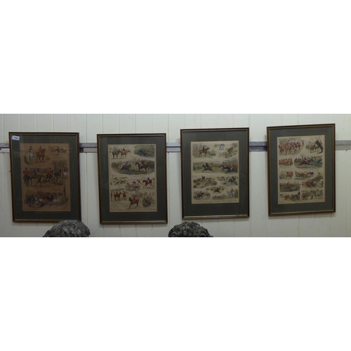 174 - After Jalland - a series of three late Victorian coloured hunting prints; and one similar  10