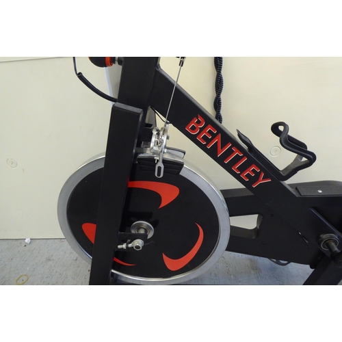 175 - A Bentley exercise bike with digital display and heart rate monitor