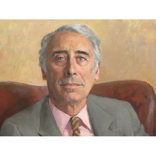 246 - D Fowler - a portrait of a seated gentleman  oil on canvas  bears a signature & dated ... 