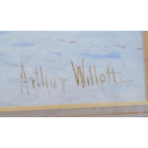 252 - Three works by Arthur Willett - titled landscapes  watercolours  bearing signatures  13