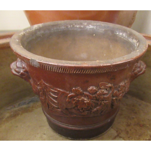 263 - Late 19thC stoneware: to include a salt glazed spirit barrel, decorated with a coat of arms  13... 