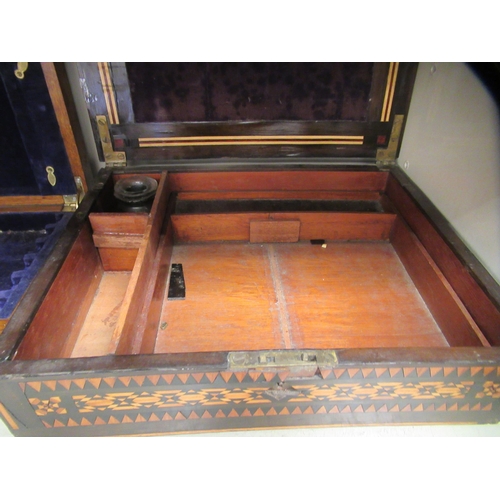 28 - Collectable items: to include an inlaid, ebonised writing box  13