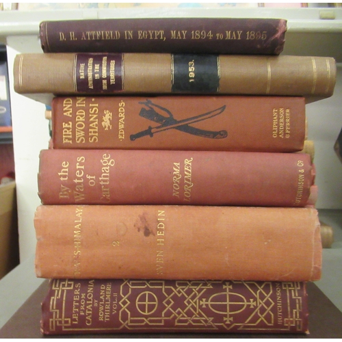 283 - Books, 19th and 20thC travel related: to include 'Through Masai Land' by Joseph Thomson and 'Things ... 