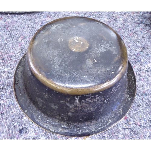 298 - Mainly 19th and 20thC functional metalware: to include a bronze pestle and mortar 