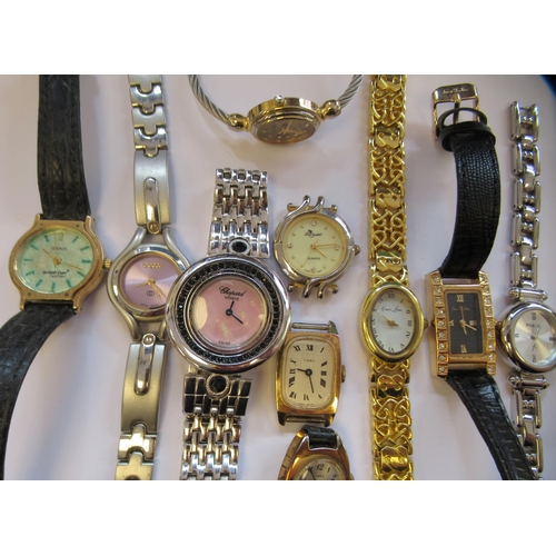 3 - Various modern ladies wristwatches: to include an Acqua and a Charles Leman