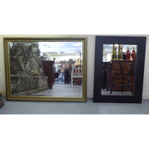 66 - Two modern mirrors, one in a gilt frame  34