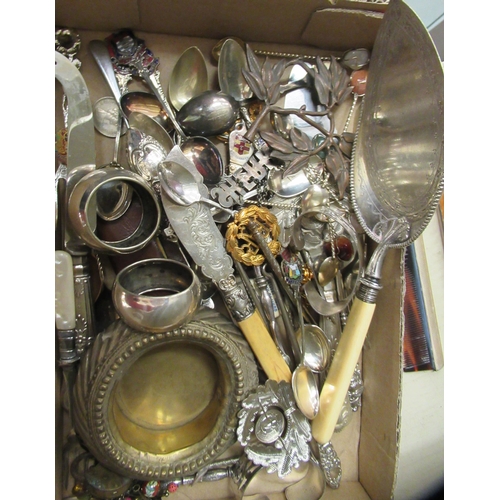 71 - Collectables, cutlery, flatware, napkin rings and coins, mainly EPNS