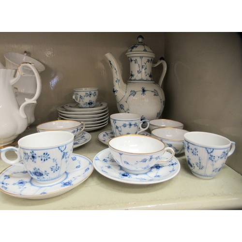 75 - Royal Copenhagen porcelain tableware, decorated in blue and white