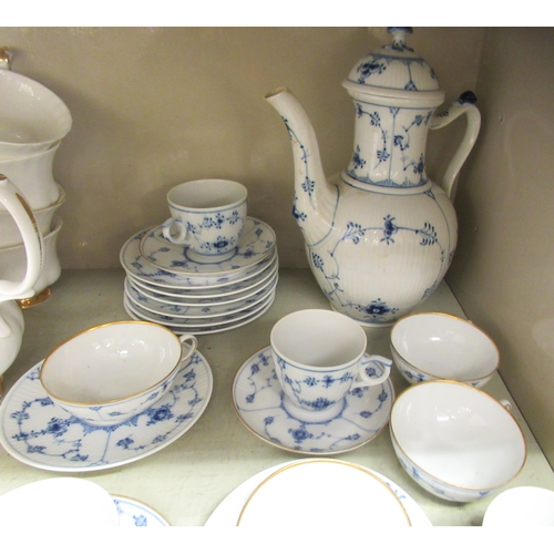 75 - Royal Copenhagen porcelain tableware, decorated in blue and white