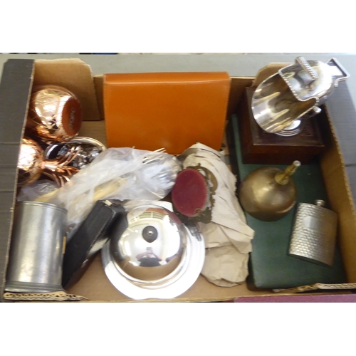 76 - Functional metalware, mainly EPNS and pewter: to include tankards and tableware