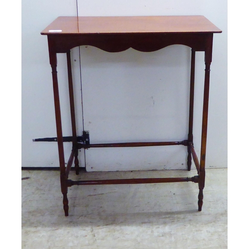 99 - Small furniture: to include an Edwardian design occasional table, raised on turned legs  26