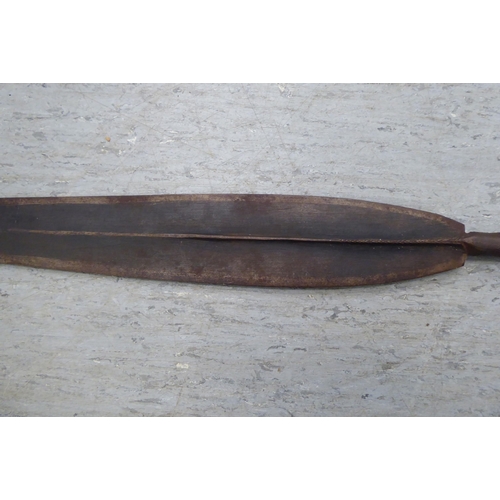 21 - An early/mid 20thC (possibly) Sudanese spear head  the blade 24